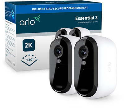 Arlo Essential3 2K Überwachungskamera - 2 IP-Kameras