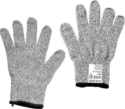 Westmark Schnittschutzhandschuhe, 2 Stück, Größe 8 (L), waschbar bei 30 °C, Kunststoff Polyester, Anthrazit, 10772270