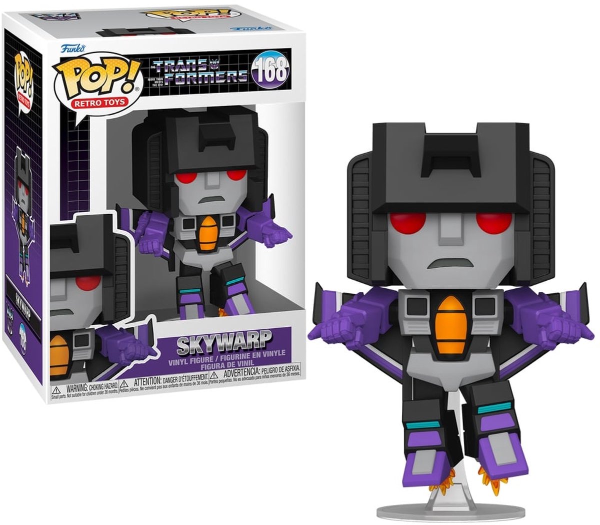Funko-Pop! Retro-Spielzeug Transformers Skywarp #168 Vinylfigur 9 cm