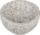 Differnz Flusswaschbecken - 23x23x12cm - Terrazzo schwarz und weiß
