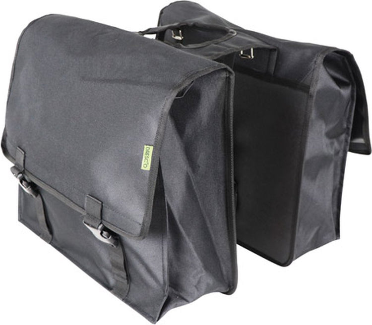 Dresco Super Shopper Doppelfahrradbeutel 50 Liter Nylon Schwarz