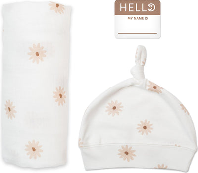 Lulujo Hello World Wickelmütze – Gänseblümchen