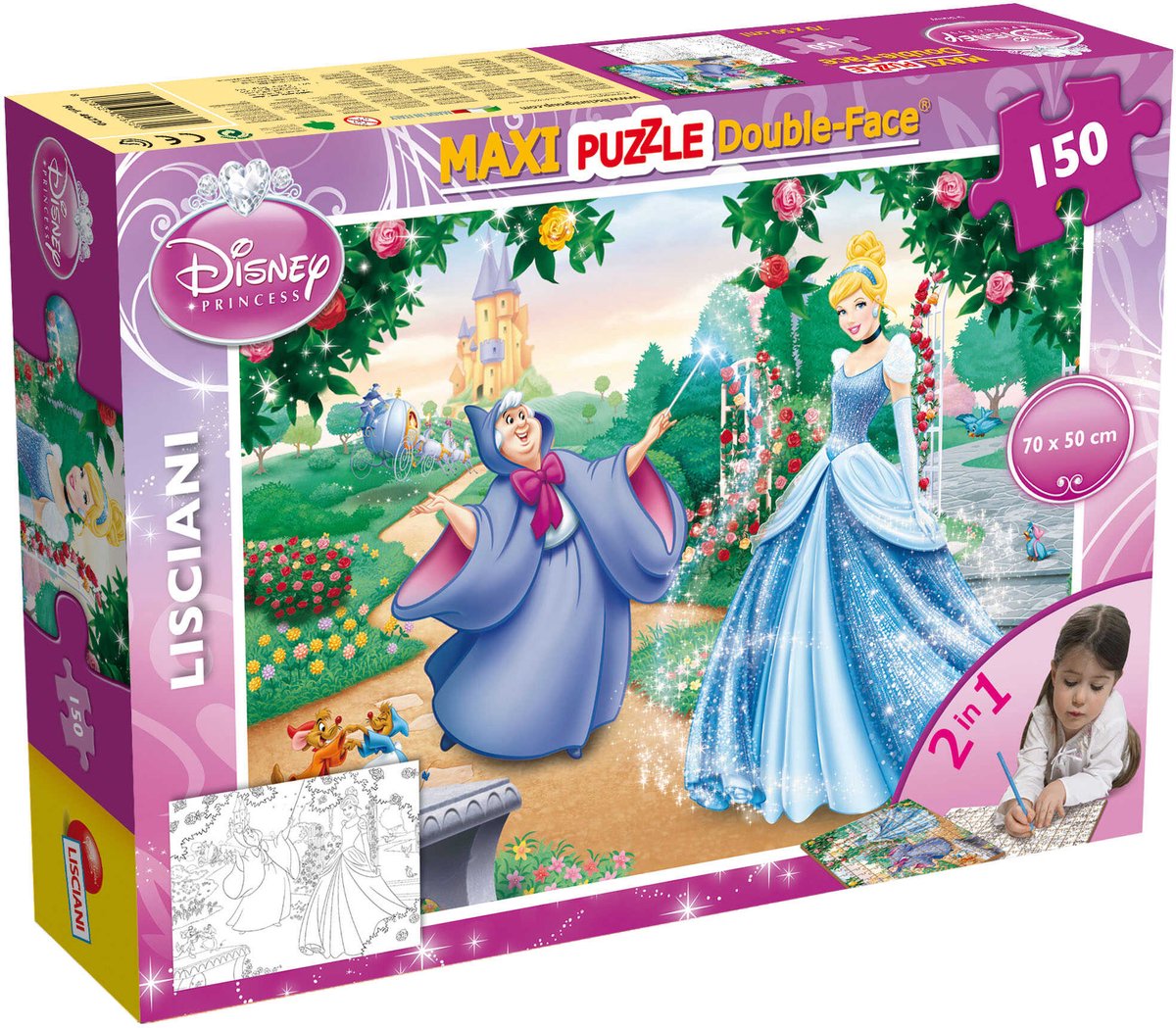Lisciani Disney Puzzle DF Maxi Floor 150 Aschenputtel