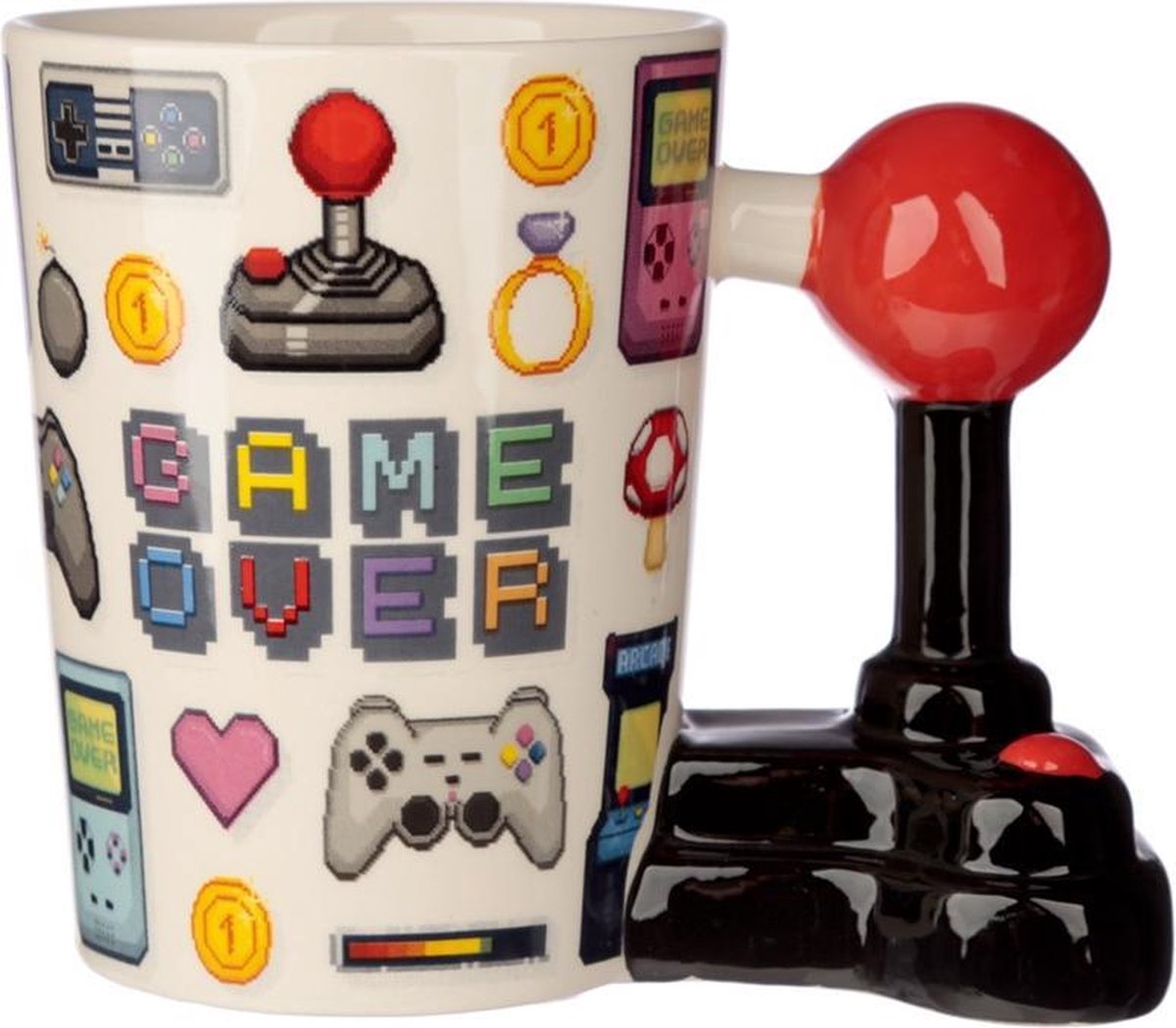 Spiel über Joystick Pixel - geformter Griff Keramikbecher