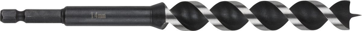 Wolfcraft Holzbalkenbohrer | Geschwindigkeitswickler | Sechskantschaft | ø14mm | 1 Stück - 7135000
