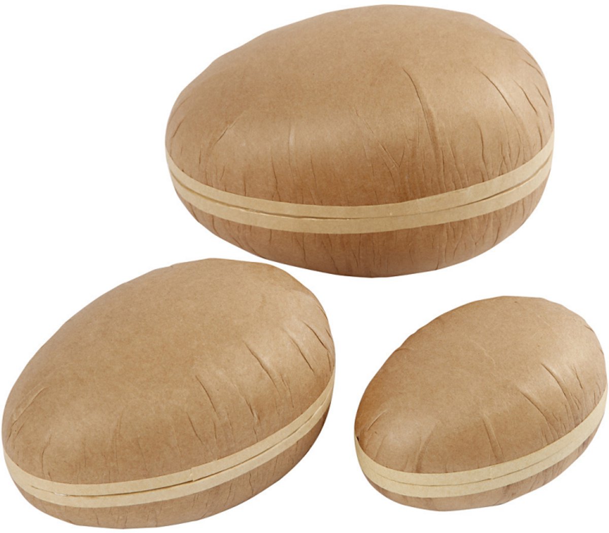 Creativ Company zweiteiliges Ei, L: 12+15+18 cm, 3 Stück 1 Box