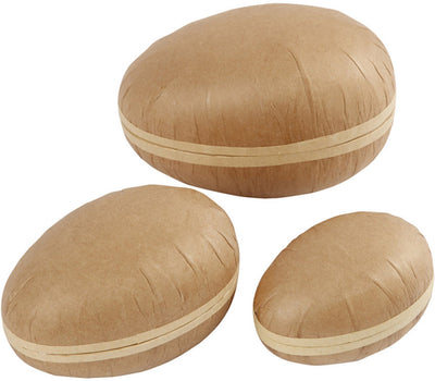 Creativ Company zweiteiliges Ei, L: 12+15+18 cm, 3 Stück 1 Box