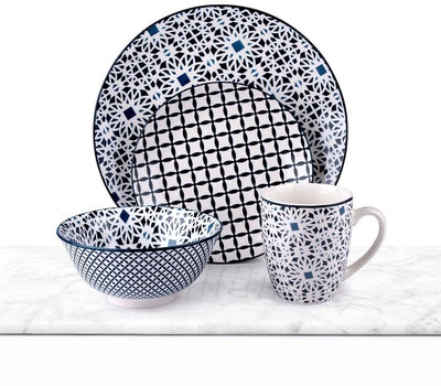 Alpina Geschirrset Multicolour Keramik 16-teilig (4-teilig)