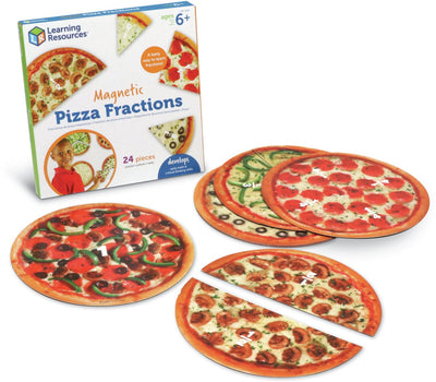 Lernressourcen magnetische Pizza-Bruchteile – 6+
