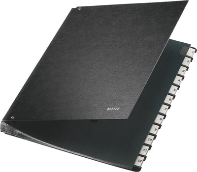 Sortiermappen Leitz 27 x 34,5 cm 12 Fächer 1-12 Mundharmonika-Rücken