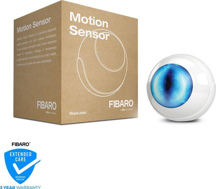 Fibaro Bewegungsmelder – 4-in-1 Multisensor – inkl. Batterie – funktioniert mit Home Center, Homey und anderen Z-Wave-Controllern
