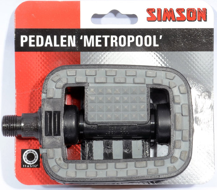 Pedalsatz Metropolis 9 16-Zoll grau schwarz
