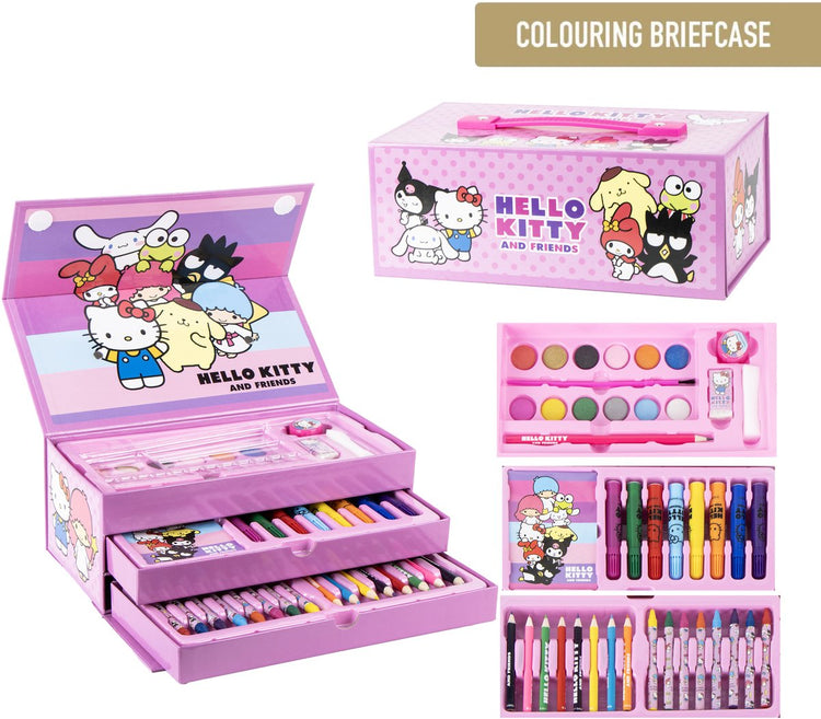 Cerdá Life's Little Moments Hello Kitty Zeichenset – Basteln für Mädchen – 44-teilige Farben