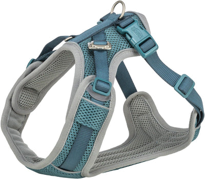 Trixie Hundegeschirr – Premium Flexmesh Wide Chest Petrol – Größe L 63-92x2,5 cm, verstellbar, reflektierend
