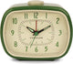 Kikkerland Vintage Retro-Wecker grün – klassischer Wecker – Schlafzimmer-Accessoire – klassisches Design