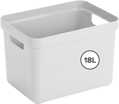 Sunware Sigma Home Aufbewahrungsbox 18l – 35 x 24,6 x 24,3 cm – weiß