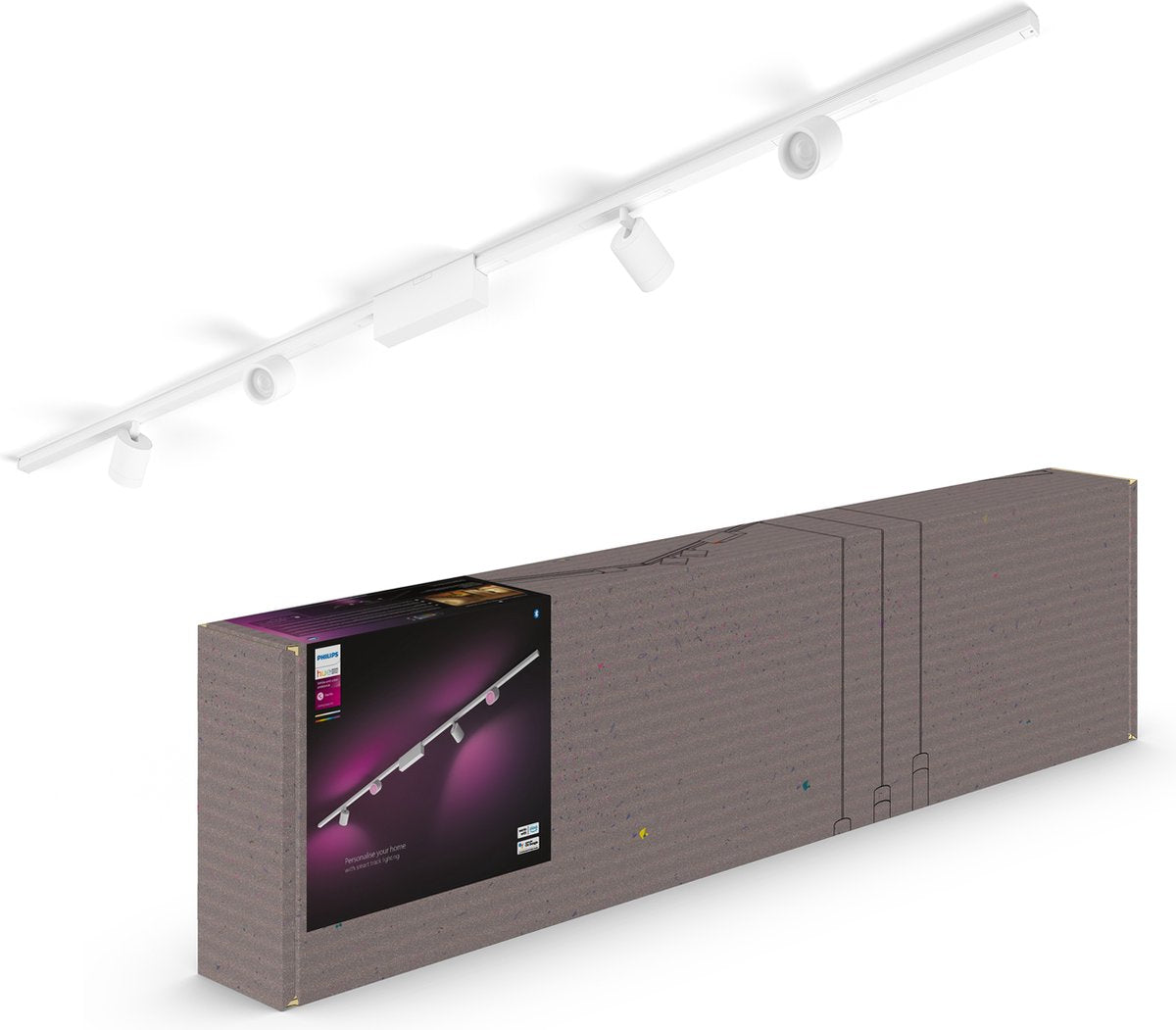 Philips Hue Perifo gerade grundlegende Deckenset (4 Flecken)