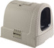 Curver Katzentoilette mit Schublade – 51,5 x 38,5 x 40 cm – warmes Grau
