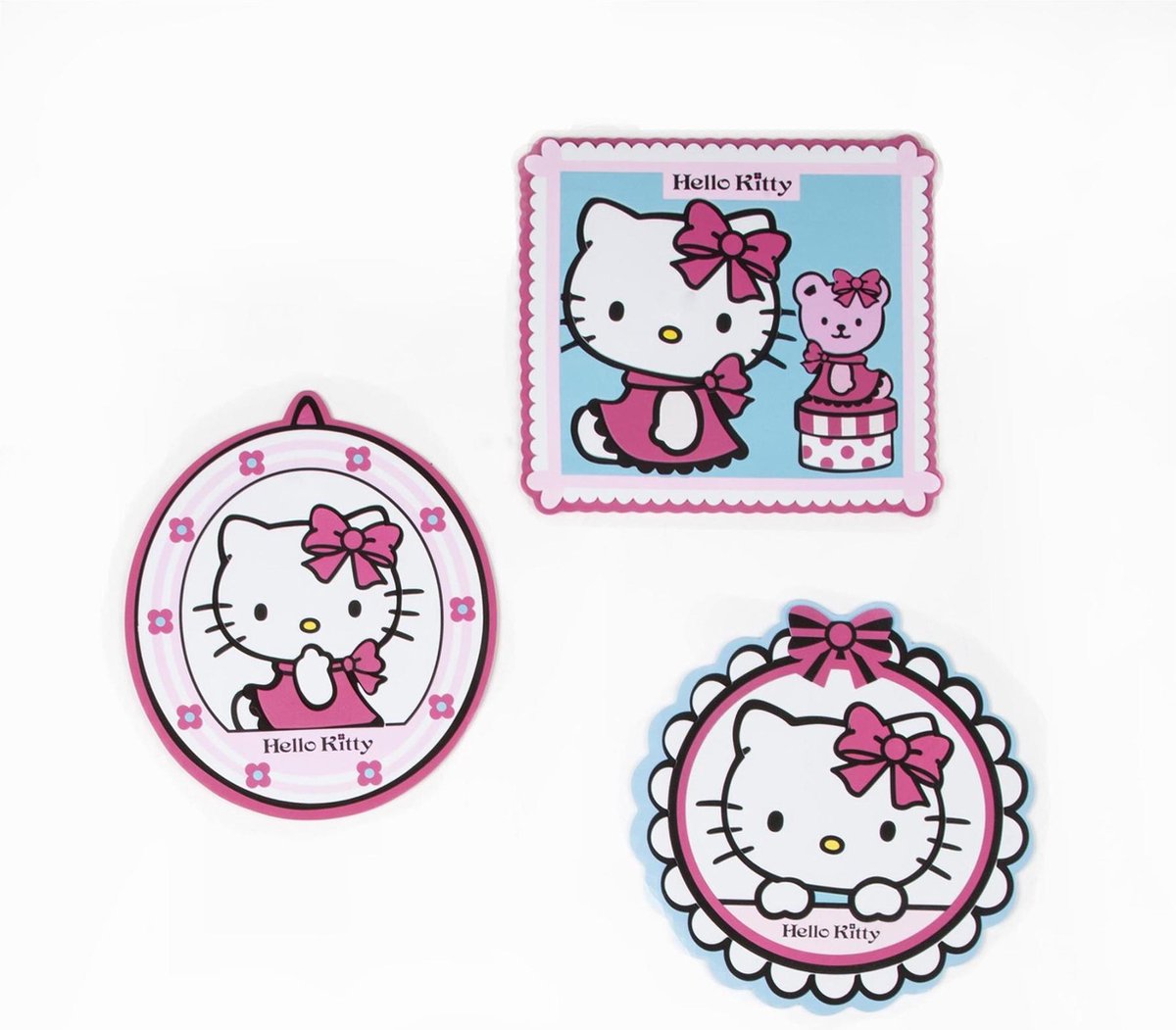 Hello Kitty - Schaumstoffelemente - rosa blau - 3x 30x30 cm
