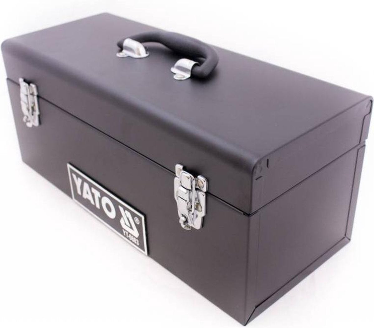 Werkzeugkoffer Yato – mit herausnehmbarem Fach – 42,8 x 18 x 18 cm – abschließbar – Gewicht: 3 kg – Schwarz
