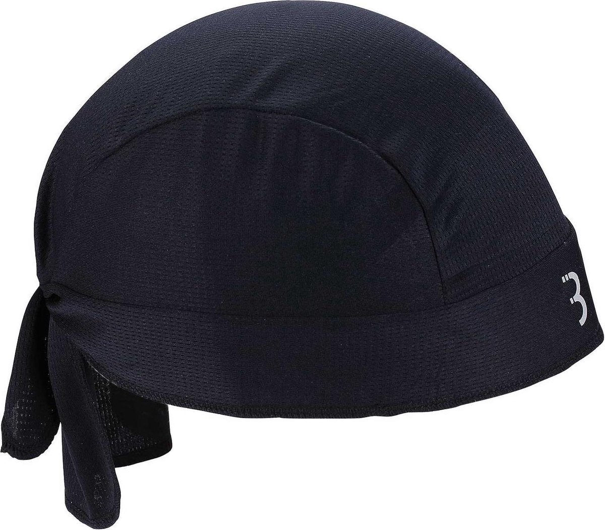 BBB Cycling Bicycle Bandana Comfort Head – Helmmütze Sommer – 10–25 °C – Fahrradmütze für unter dem Helm – Mesh-Oberteil für zusätzliche Belüftung – Schwarz – BBW-99