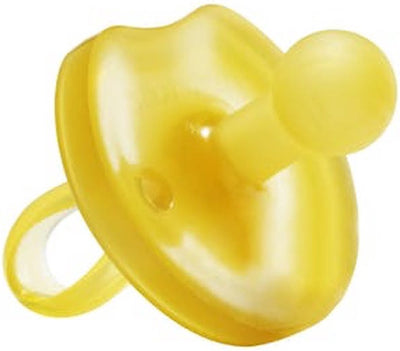 Natursutten-Schnuller aus Gummi – 6–12 Monate – Schmetterlingsschild – Kirschtülle