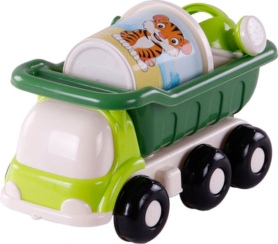 Cavallino Toys Cavallino Beach KiepWagen mit Eimer Set Green, 5dlg.