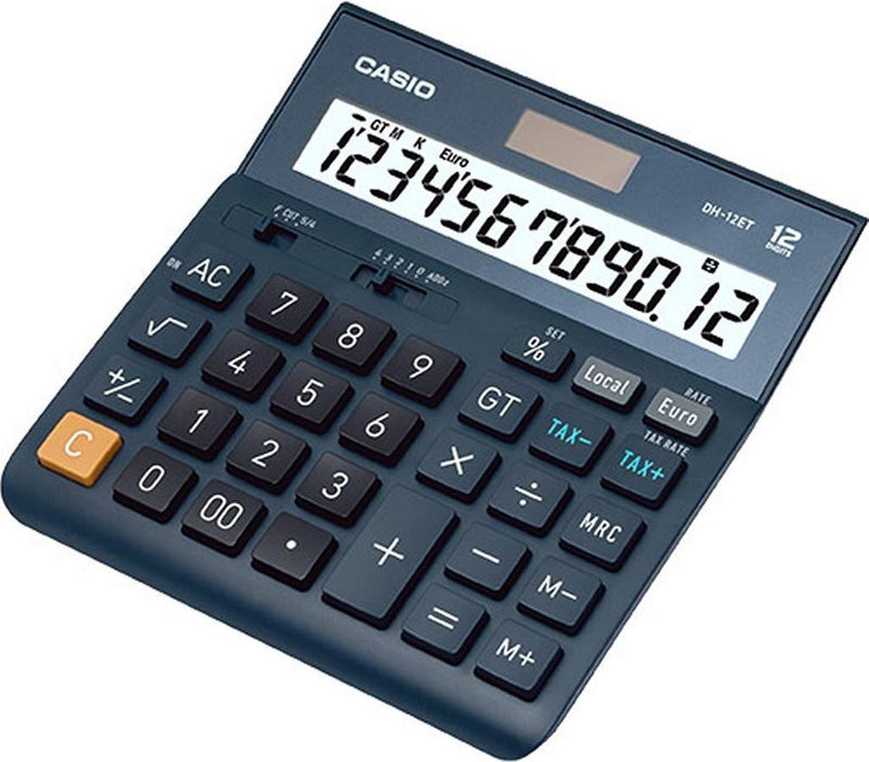 Casio DH-12et blauer Taschenrechner