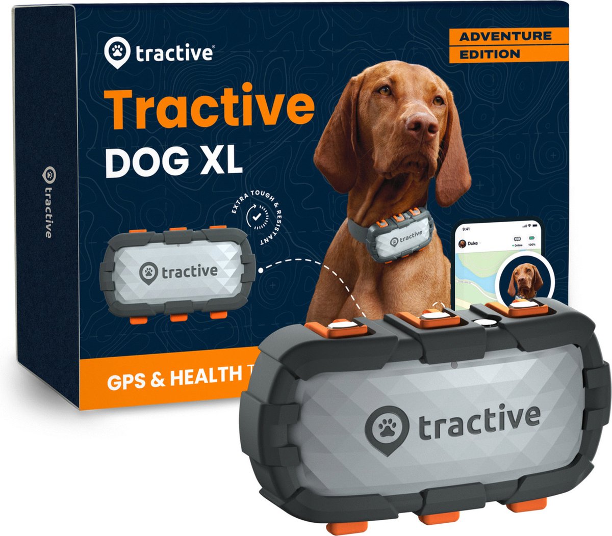 Tractive Dog XL Adventure Edition – extra robuster, größerer Akku