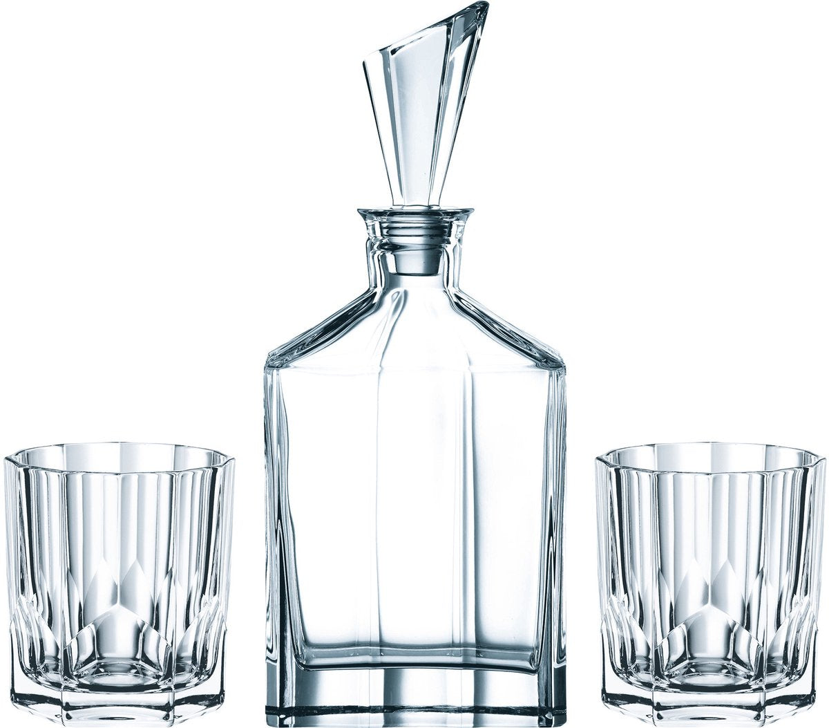 Nachtmann Espen-Whisky-Set, 3-teilig, kristallklares Glas, Geschenktipp