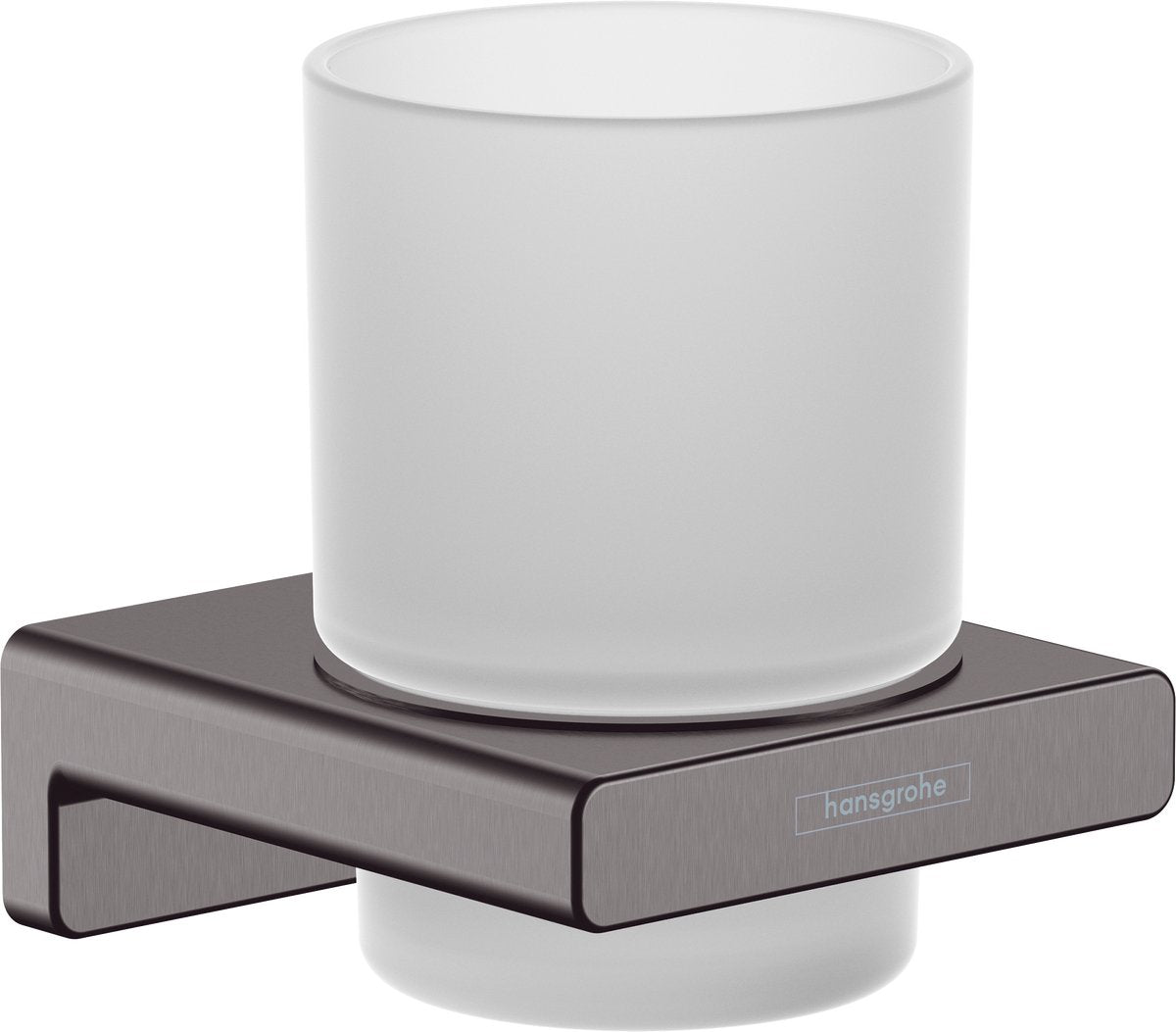 Hansgrohe Addstoris Zahnbürstenhalter aus gebürstetem Schwarzchrom