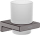 Hansgrohe Addstoris Zahnbürstenhalter aus gebürstetem Schwarzchrom
