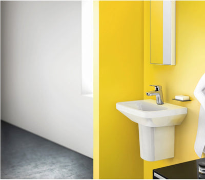 Hansgrohe Logis – Waschtisch-Mischbatterie – Einhebelbedienung – Kaltstart energiesparend – ohne Ablaufgarnitur – 70 mm – Chrom