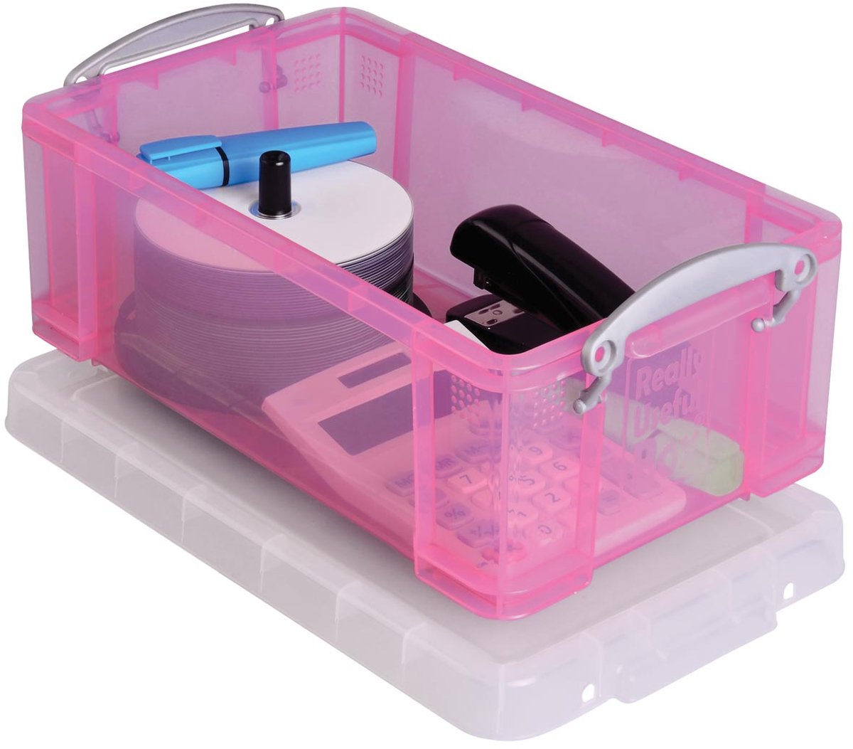 Wirklich nützliche Boxen wirklich nützliche Box 9 Liter transparent rosa