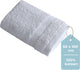 Stille. Living Hush Living Handtuch – pro Stück – 50×100 cm – 100 % Baumwolle – schwere Qualität 500 g m2 – stilvolle Bordüre und Aufhängeöse – weiß