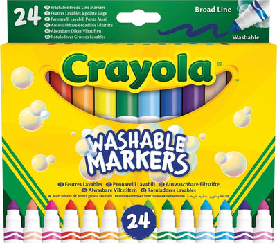 Crayola – Filzstifte – 24 waschbare Filzstifte für Kinder – dünne Spitze