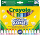 Crayola – Filzstifte – 24 waschbare Filzstifte für Kinder – dünne Spitze