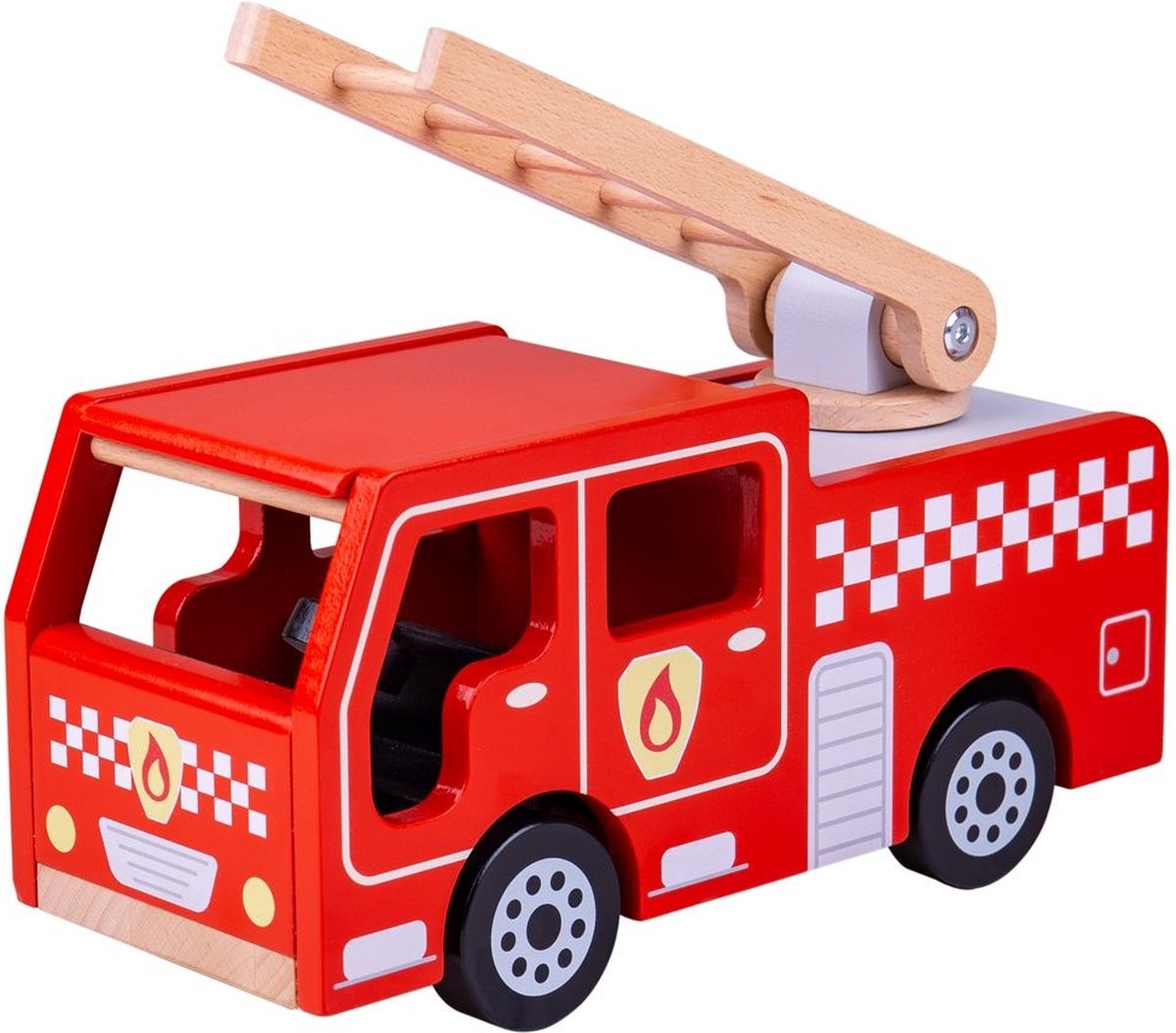 Bigjigs Holzfeuerwehrwagen