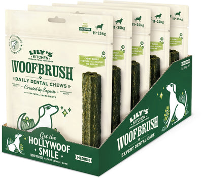 Lily's Kitchen – Hundesnacks – Woofbrush Natural Dental Chew – Medium 5 x 196 g