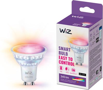 Wiz Spot – farbiges und weißes Licht – intelligente LED-Beleuchtung – GU10-Fassung – 50 W – Glas – WLAN