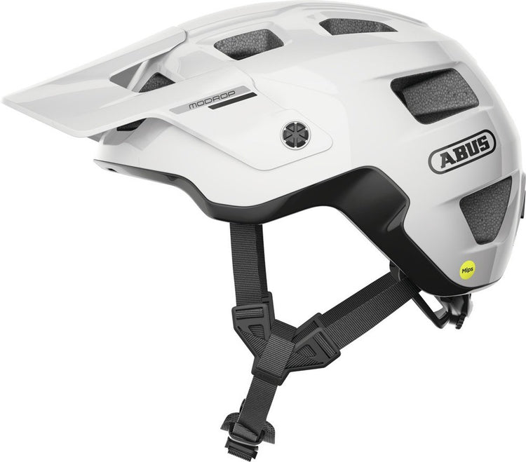 Abus Helm Modrop Mips glänzend weiß L 57-61cm