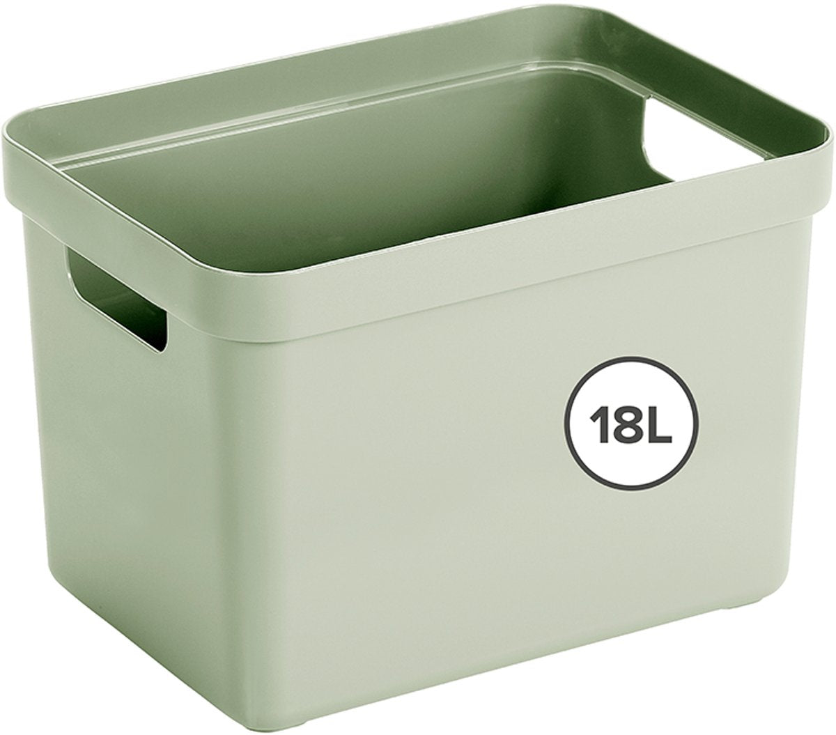 Sunware Sigma Home Aufbewahrungsbox 18l – 35 x 24,6 x 24,3 cm – grün