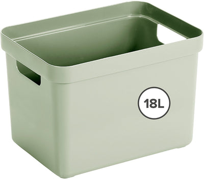 Sunware Sigma Home Aufbewahrungsbox 18l – 35 x 24,6 x 24,3 cm – grün