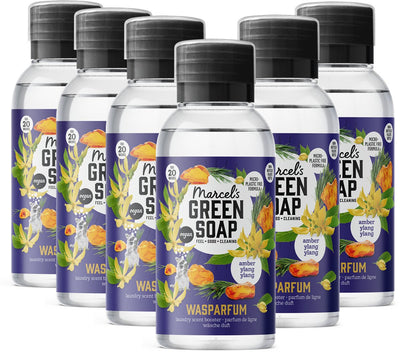 Marcel's Green Soap Waschparfüm – Amber Ylang Ylang – 6 x 250 ml – 120 Wäschen