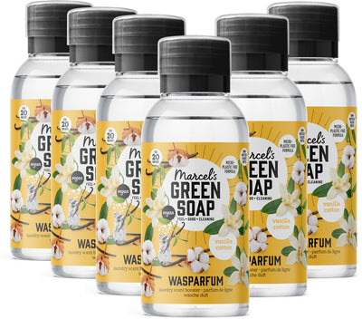 Marcel's Green Soap Waschparfüm – Vanille-Baumwolle – 6 x 250 ml – 120 Wäschen