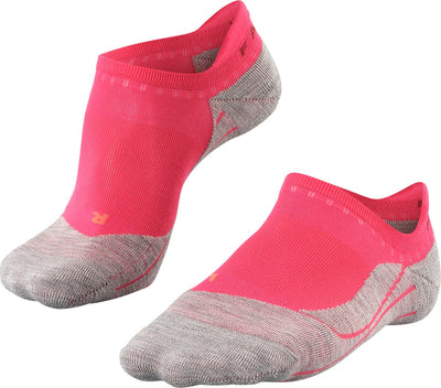 Falke ru4 Invisible Anti-Blister Baumwoll-Funktionsmaterial Laufsocken Damen Rot – Größe 35-36