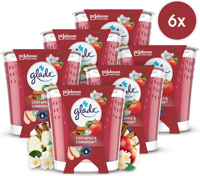 Glade Duftkerze Cozy Apple Cinnamon 100 % Rapswachs