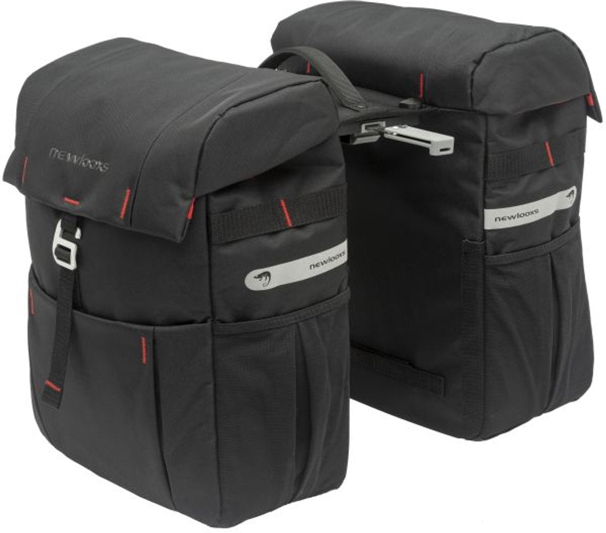 Neu Looxs Vigo Doppel-Fahrradtasche Schwarz