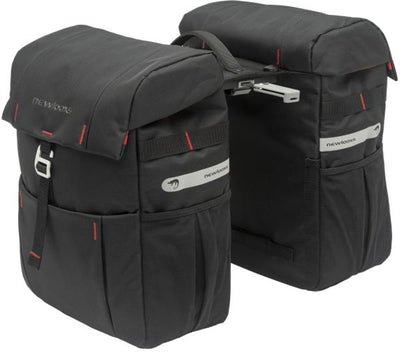 Neu Looxs Vigo Doppel-Fahrradtasche Schwarz