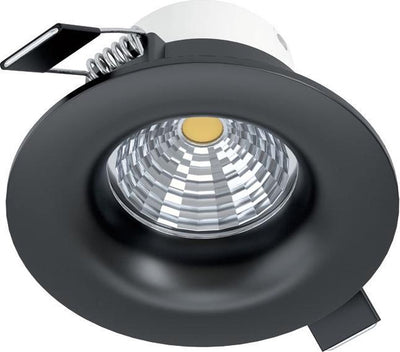 Eglo Saliceto Einbauleuchte - LED - ø 8,8 cm - Schwarz - dimmbar